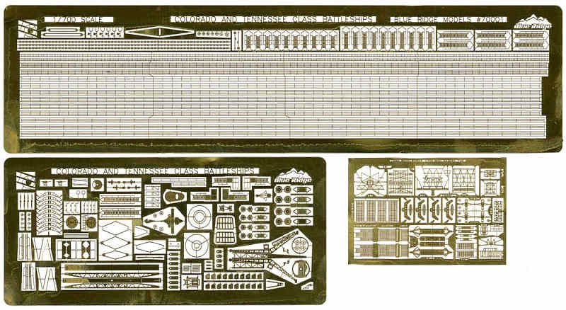 WW2 米海軍 戦艦 ウェスト・ヴァージニア 1945用 エッチング (トムスモデル 1/700 艦船用エッチングパーツシリーズ No.PE-324) 商品画像_1