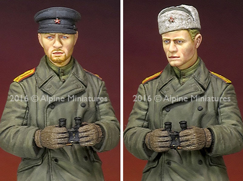 WW2 ロシア 戦車指揮官 (防寒コート) レジン (アルパイン 1/35 フィギュア No.AM35214) 商品画像_2