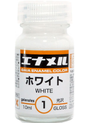 GE-01 ホワイト 塗料 (ガイアノーツ ガイアエナメルカラー No.74001) 商品画像