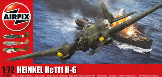 ハインケル He111H6 プラモデル (エアフィックス 1/72 ミリタリーエアクラフト No.A07007) 商品画像