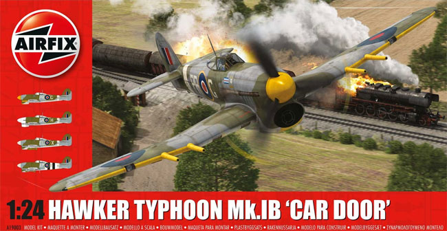 ホーカー タイフーン Mk.1B (カー ドア) プラモデル (エアフィックス 1/24 ミリタリーエアクラフト No.A19003) 商品画像