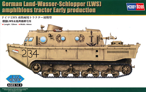 ドイツ LWS 水陸両用トラクター 初期型 プラモデル (ホビーボス 1/72 ファイティングビークル シリーズ No.82918) 商品画像