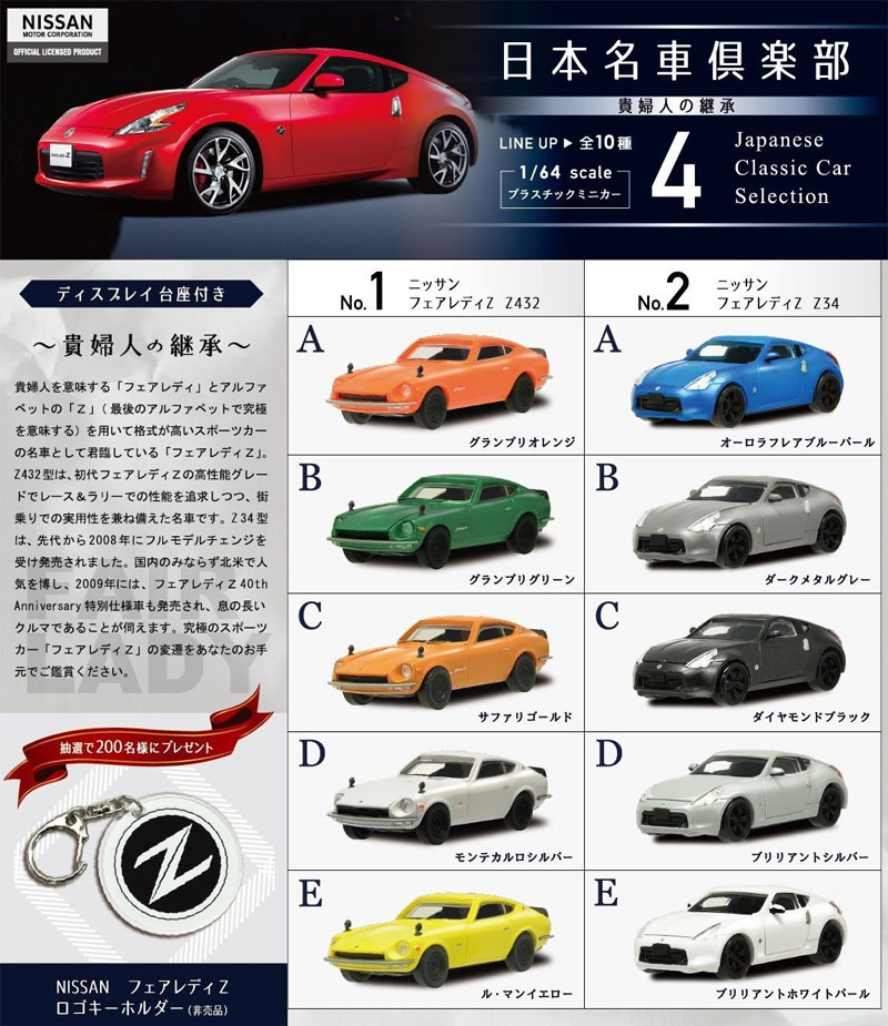 日本名車倶楽部 4 (1BOX) ミニカー (エフトイズ 日本名車倶楽部 No.Vol.004) 商品画像_1