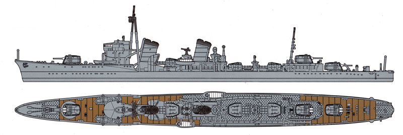 限定版 日本海軍 特型駆逐艦 吹雪 1941 (エッチングパーツ付) プラモデル (ヤマシタホビー 1/700 艦艇模型シリーズ No.NV001EP) 商品画像_1