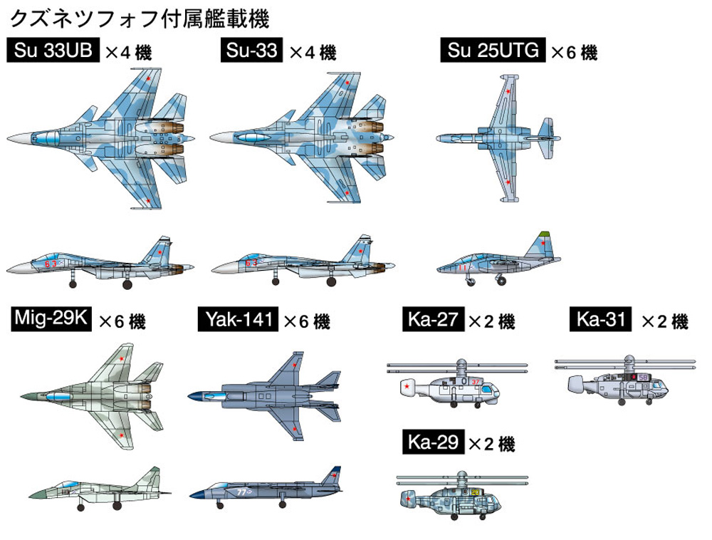 ロシア海軍 航空母艦 アドミラル・クズネツォフ プラモデル (ピットロード 1/700 スカイウェーブ M シリーズ No.M-042) 商品画像_2