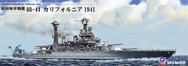 米国海軍 戦艦 BB-44 カリフォルニア 1941 プラモデル (ピットロード 1/700 スカイウェーブ W シリーズ No.W187) 商品画像