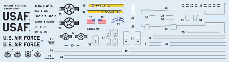 ロッキード C-141B スターリフター 戦略輸送機 プラモデル (ローデン 1/144 エアクラフト No.325) 商品画像_1