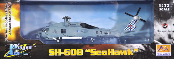 SH-60B シーホーク HS-4 ブラックナイツ 完成品 (イージーモデル 1/72 ウイングド エース （Winged Ace） No.37086) 商品画像
