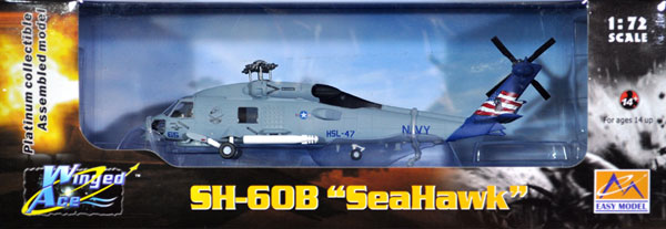 SH-60B シーホーク HSL-47 セイバーホークス 完成品 (イージーモデル 1/72 ウイングド エース （Winged Ace） No.37089) 商品画像