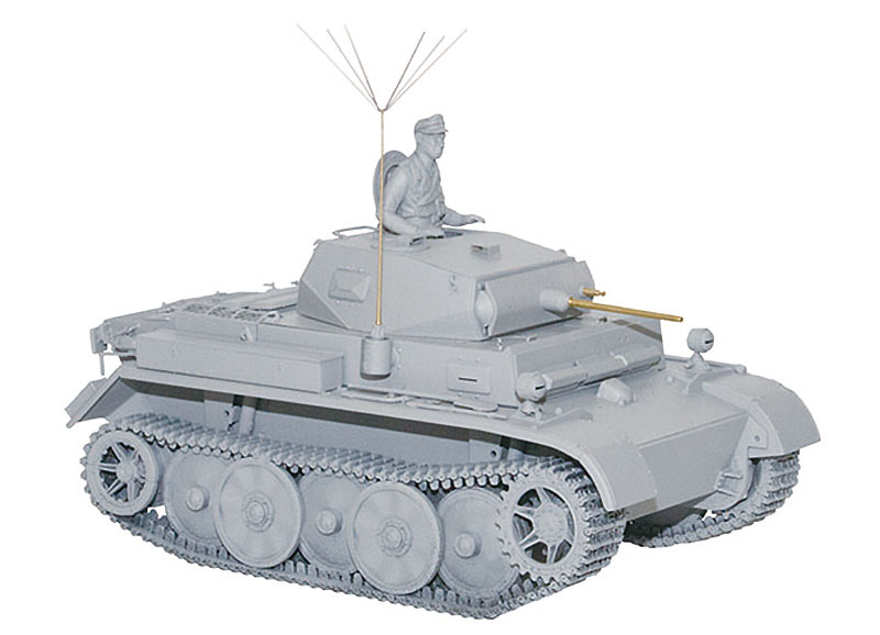 ドイツ 2号戦車L型 ルクス 初期型 (真鍮製 砲身パーツ付) プラモデル (アスカモデル 1/35 プラスチックモデルキット No.35-038) 商品画像_2