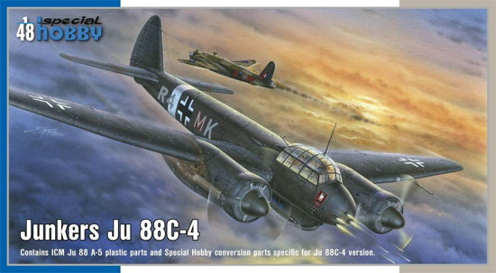 ユンカース Ju88C-4 夜間戦闘機 プラモデル (スペシャルホビー 1/48 エアクラフト プラモデル No.SH48177) 商品画像