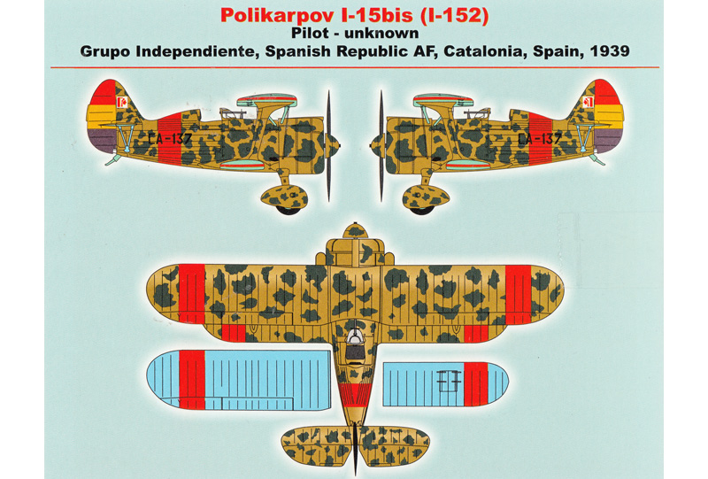 ロシア ポリカルポフ I-15bis 複葉戦闘機 プラモデル (ARMORY 1/144 エアクラフト No.14101) 商品画像_2