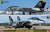 ハセガワ 1/72 飛行機 限定生産 F-14A/B トムキャット ジョリーロジャース (2機セット)