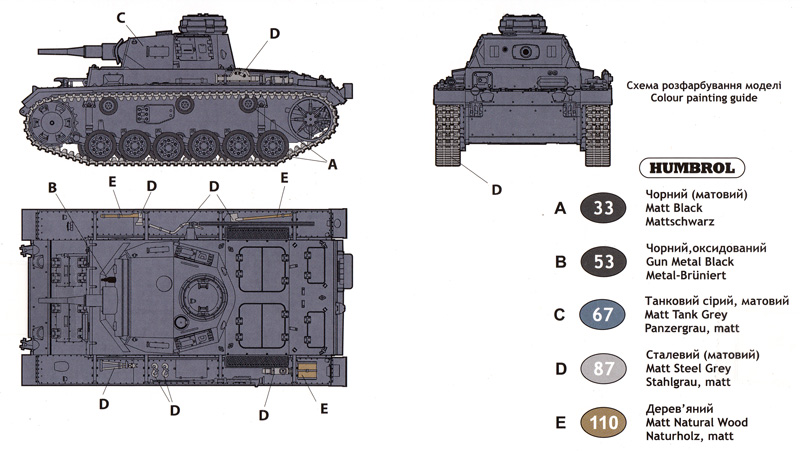 ドイツ 3号戦車 H型 プラモデル (ユニモデル 1/72 AFVキット No.270) 商品画像_1