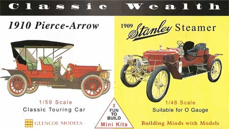 1910年型 ピアス アロー & 1909年型 スタンレー スティーマー プラモデル (グレンコモデル プラスチックモデル組立キット No.03609) 商品画像