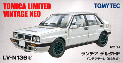 ランチア デルタ HF インテグラーレ (88年式) (白) ミニカー (トミーテック トミカリミテッド ヴィンテージ ネオ No.LV-N136b) 商品画像