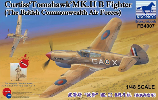 カーチス トマホーク Mk.2B 戦闘機 プラモデル (ブロンコモデル 1/48 エアクラフト プラモデル No.FB4007) 商品画像