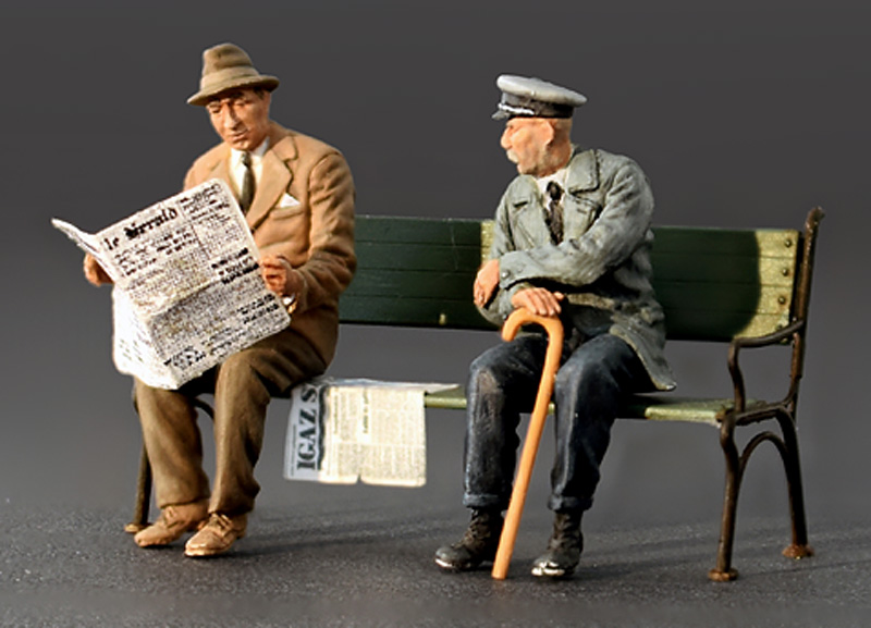 ドイツ民間人 (着座姿勢) '30s-'40s プラモデル (ミニアート 1/35 ミニチュアシリーズ No.38006) 商品画像_2