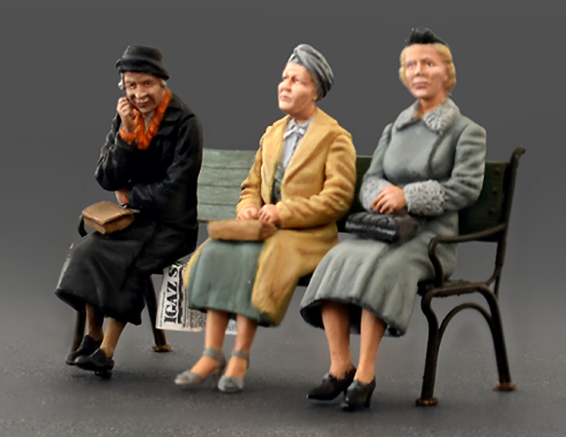 ドイツ民間人 (着座姿勢) '30s-'40s プラモデル (ミニアート 1/35 ミニチュアシリーズ No.38006) 商品画像_3