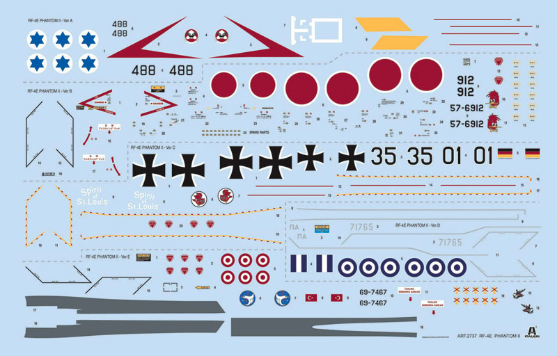 RF-4 E ファントム 2 プラモデル (イタレリ 1/48 飛行機シリーズ No.2737) 商品画像_3