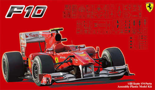 フェラーリ F10 日本/ドイツ/イタリア (グランプリ選択式) プラモデル (フジミ 1/20 GPシリーズ No.GP019) 商品画像