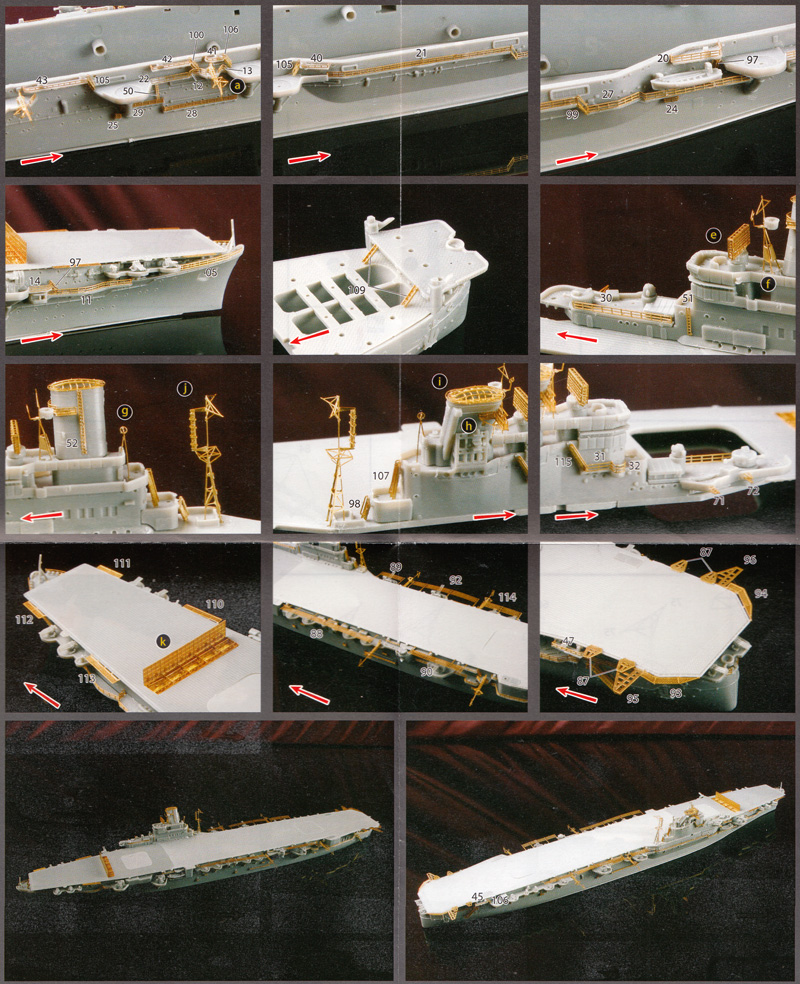 日本海軍 航空母艦 飛鷹 昭和19年 専用エッチングパーツ エッチング (フジミ 1/700 グレードアップパーツシリーズ No.113) 商品画像_3