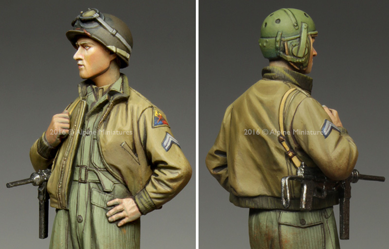 WW2 アメリカ 第3機甲師団 伍長 (HBTツナギ) レジン (アルパイン 1/35 フィギュア No.AM35217) 商品画像_2