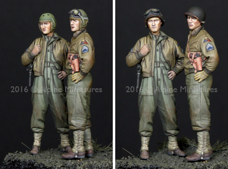 WW2 アメリカ 第3機甲師団 乗員 (2体セット) レジン (アルパイン 1/35 フィギュア No.AM35219) 商品画像_3