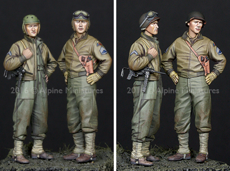 WW2 アメリカ 第3機甲師団 乗員 (2体セット) レジン (アルパイン 1/35 フィギュア No.AM35219) 商品画像_4