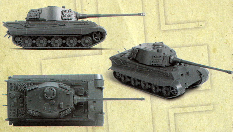 キングタイガー ヘンシェル砲塔 ドイツ重戦車 プラモデル (ズベズダ ART OF TACTIC No.6204) 商品画像_2