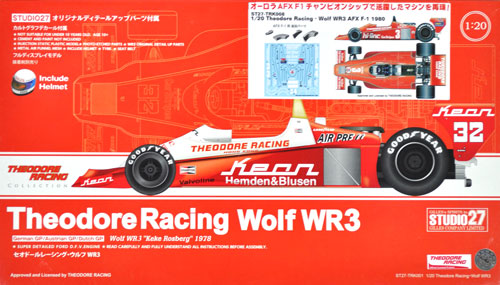 セオドールレーシング ウルフ WR3 AFX F-1 1980 プラモデル (スタジオ27 セオドールレーシングコレクション No.TRK008) 商品画像