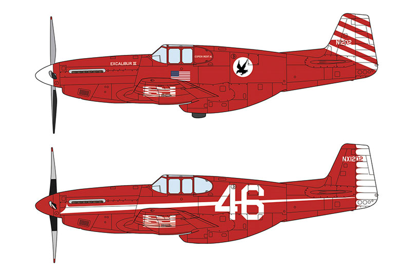 P-51C ムスタング エクスカリバー3 プラモデル (ハセガワ 1/72 飛行機 限定生産 No.02215) 商品画像_2