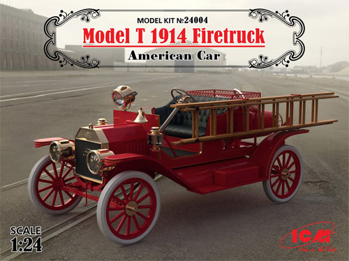 T型フォード 1914 消防車 プラモデル (ICM 1/24 カーモデル No.24004) 商品画像