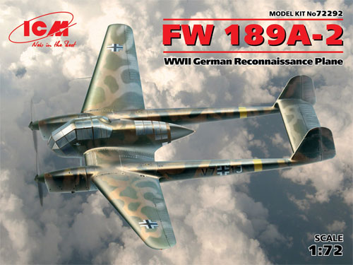 フォッケウルフ Fw189A-2 プラモデル (ICM 1/72 エアクラフト プラモデル No.72292) 商品画像