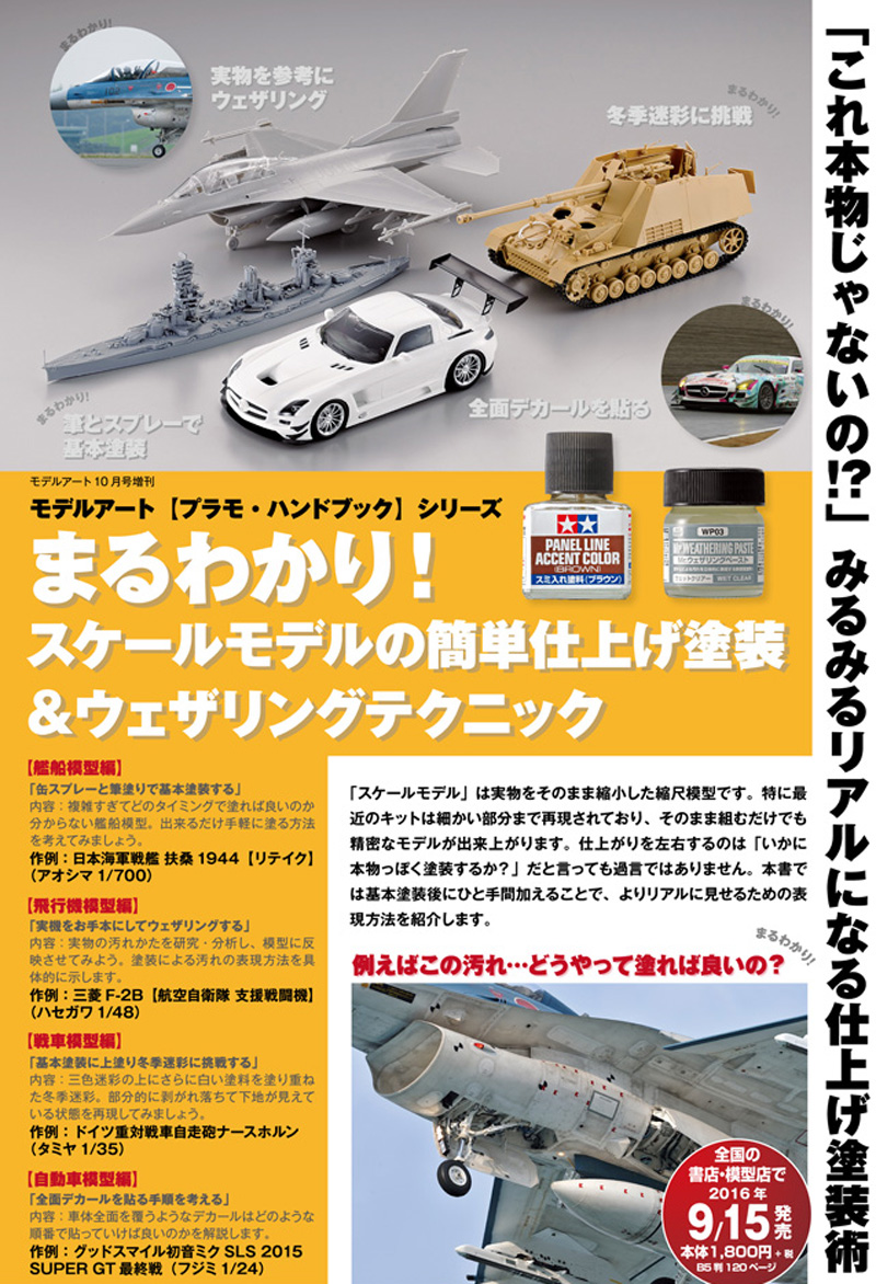 まるわかり！ スケールモデルの簡単仕上げ塗装 & ウェザリングテクニック 本 (モデルアート 臨時増刊 No.08734-10) 商品画像_3