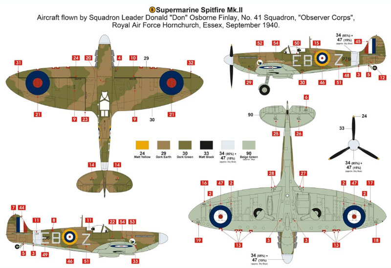 スーパーマリーン スピットファイア Mk.5a プラモデル (エアフィックス 1/72 ミリタリーエアクラフト No.A02102) 商品画像_2