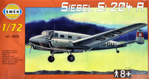 ジーベル Si204A プラモデル (スメール 1/72 エアクラフト プラモデル No.0929) 商品画像