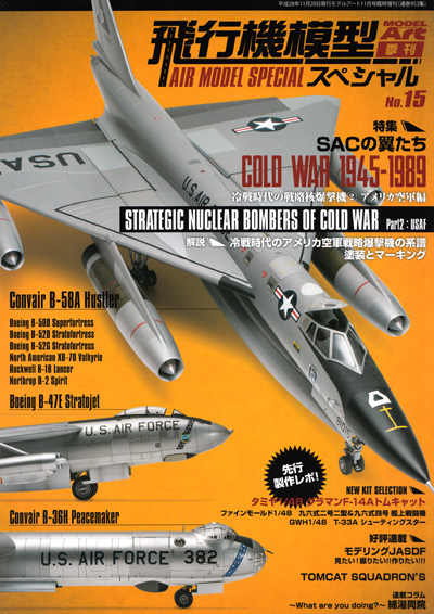 飛行機模型スペシャル 15 冷戦時代の戦略核爆撃機 2 アメリカ空軍編 本 (モデルアート 飛行機模型スペシャル No.015) 商品画像