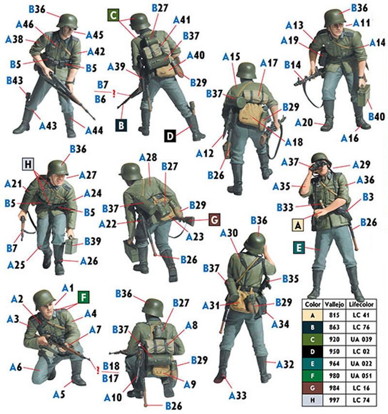 ドイツ軍 歩兵 WW2前期 プラモデル (マスターボックス 1/35 ミリタリーミニチュア No.MB35177) 商品画像_2