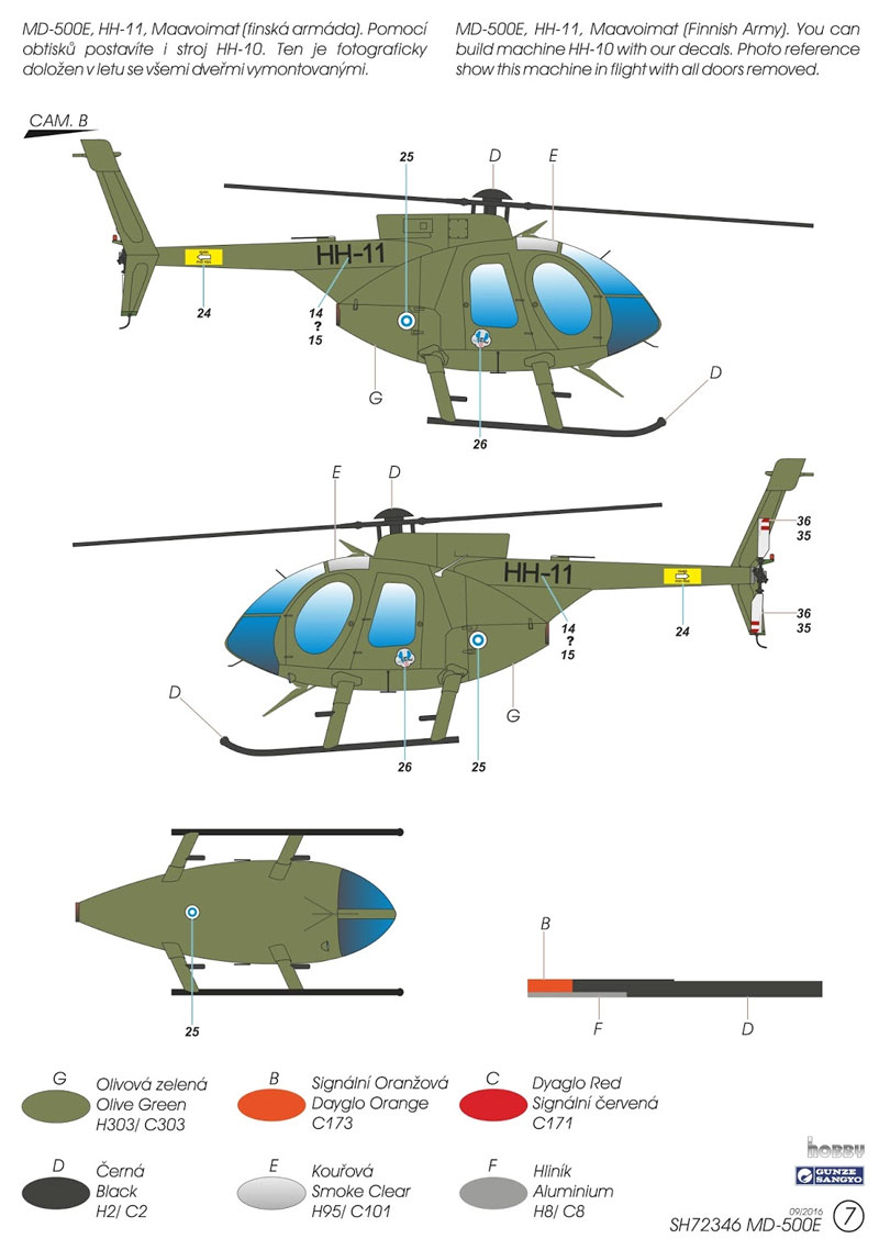 MD-500E プラモデル (スペシャルホビー 1/72 エアクラフト プラモデル No.SH72346) 商品画像_3