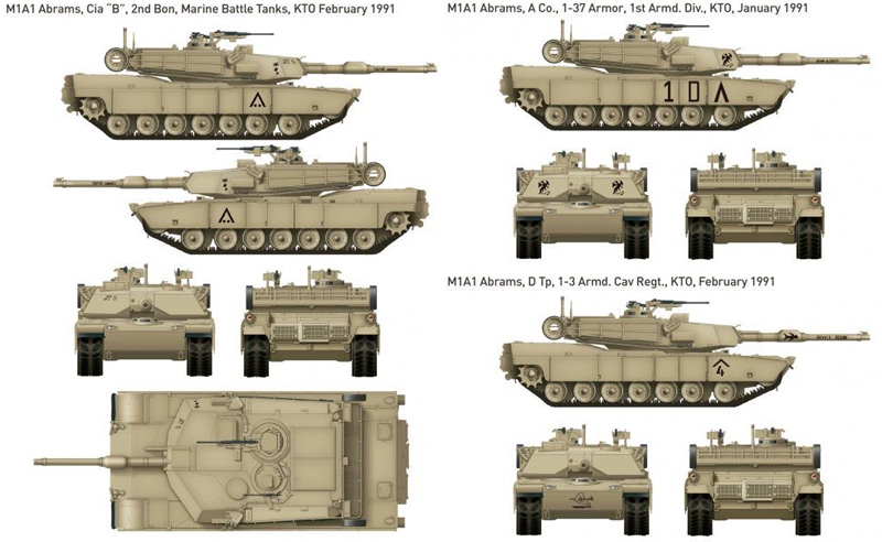 M1A1 エイブラムス 1991 プラモデル (ライ フィールド モデル 1/35 AFV No.RM-5006) 商品画像_2