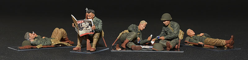 アメリカ軍歩兵 (休息中) プラモデル (ミニアート 1/35 WW2 ミリタリーミニチュア No.35200) 商品画像_2