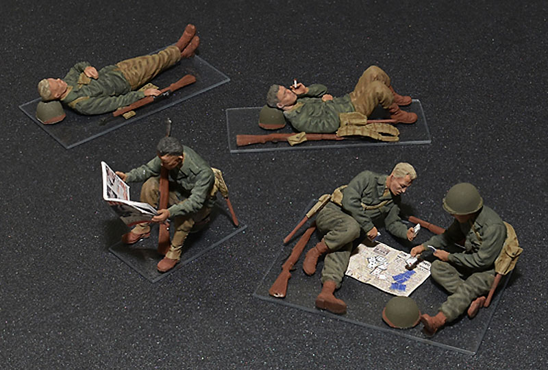 アメリカ軍歩兵 (休息中) プラモデル (ミニアート 1/35 WW2 ミリタリーミニチュア No.35200) 商品画像_3