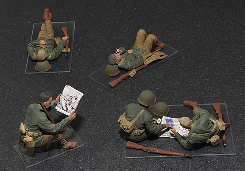 アメリカ軍歩兵 (休息中) プラモデル (ミニアート 1/35 WW2 ミリタリーミニチュア No.35200) 商品画像_4