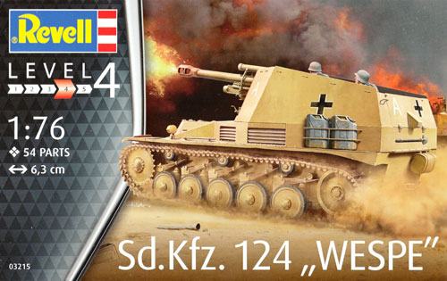 Sd.Kfz.124 ヴェスペ プラモデル (Revell 1/76 ミリタリー No.03215) 商品画像