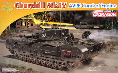 チャーチル Mk.4 AVRE 戦闘工兵車 プラモデル (ドラゴン 1/72 ARMOR PRO (アーマープロ) No.7521) 商品画像