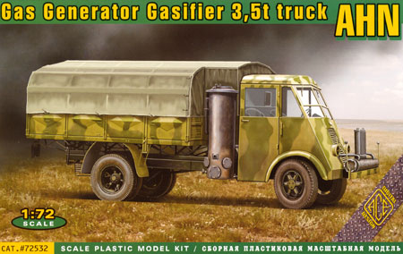ルノー AHN 5トン トラック 木炭燃料車 プラモデル (エース 1/72 ミリタリー No.72532) 商品画像