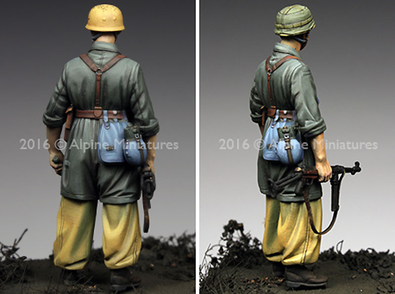 WW2 ドイツ イタリア戦線の第1降下猟兵師団 下士官 (熱帯軍装) レジン (アルパイン 1/35 フィギュア No.AM35221) 商品画像_4