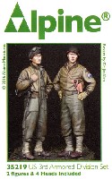 アルパイン 1/35 フィギュア WW2 アメリカ 第3機甲師団 乗員 (2体セット)