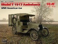 ICM 1/35 ミリタリービークル・フィギュア T型フォード 1917 救急車
